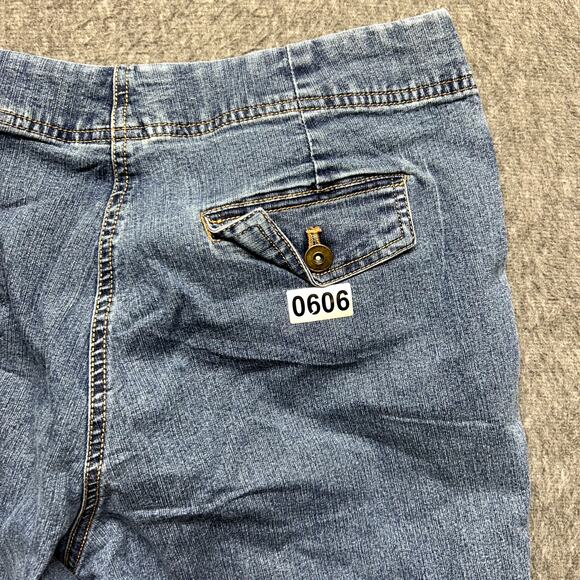 ERIKA Women’s Jeans Size 14 Blue Straight Leg Stretch Waist Comfort Fit - Picture 12 of 16